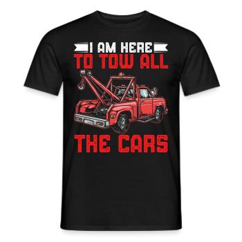 Lustiger Abschleppwagenfahrer Abschleppwagenfahrer - Männer T-Shirt - Schwarz - Vorne - AI Model Male 178 light (178cm)