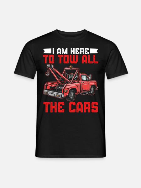 Lustiger Abschleppwagenfahrer Abschleppwagenfahrer - Männer T-Shirt - Schwarz