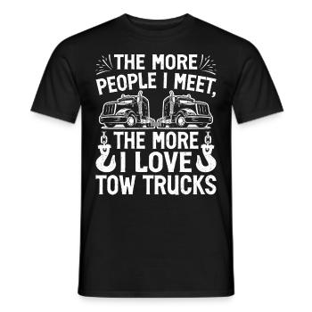 Lustiger Abschleppwagenfahrer - Männer T-Shirt - Schwarz - Vorne - AI Model Male 178 light (178cm)