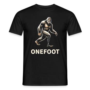 Bigfoot Sasquatch Amputé de la Jambe Conscience - T-shirt homme - noir - Devant - AI Model Male 178 light (178cm)
