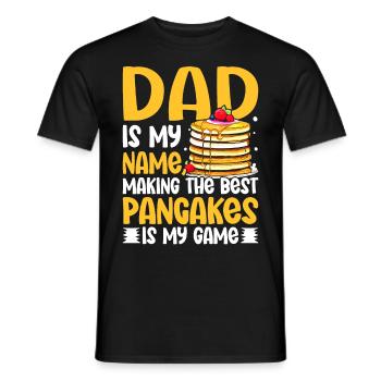 Pancake Maker - Men's T-Shirt - black - Front - AI Model Male 178 light (178cm)