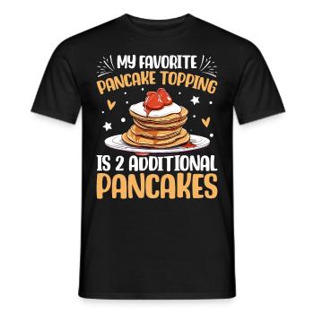 Funny Pancake Maker - Men's T-Shirt - black - Front - AI Model Male 178 light (178cm)