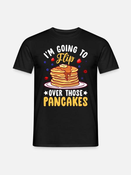 Funny Pancake Maker - Men's T-Shirt - black