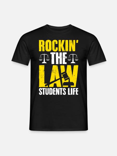 Law studies Future lawyer - Men's T-Shirt - black
