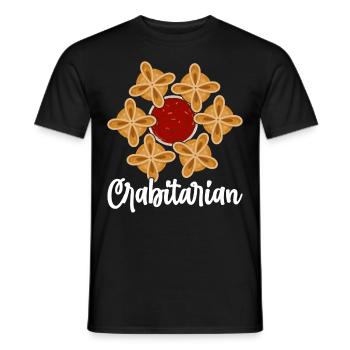 Drôle de crabe Rangoon Cuisine chinoise - T-shirt homme - noir - Devant - AI Model Male 178 light (178cm)