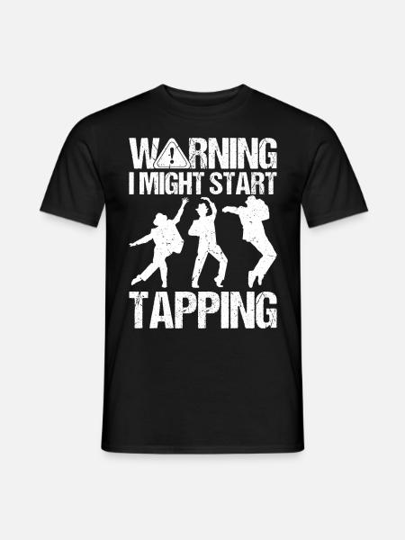 Lustiger Stepptanz Stepptänzer - Männer T-Shirt - Schwarz