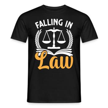 Funny Law Student Law School Future Juris - Men's T-Shirt - black - Front - AI Model Male 178 light (178cm)