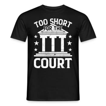 Funny law student law school - Men's T-Shirt - black - Front - AI Model Male 178 light (178cm)