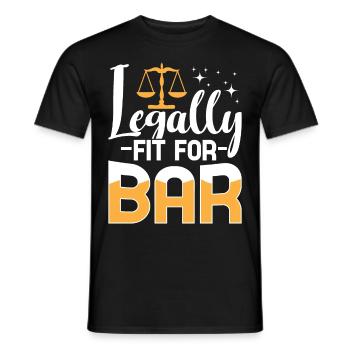 Jurastudent Jurastudium Zukünftiger Jurist - Männer T-Shirt - Schwarz - Vorne - AI Model Male 178 light (178cm)