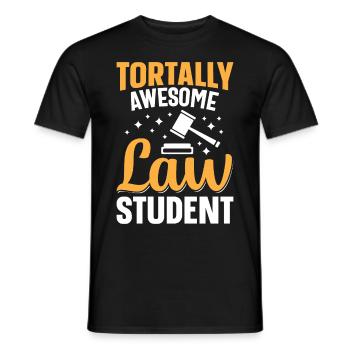 Law Degree Future Lawyer - Men's T-Shirt - black - Front - AI Model Male 178 light (178cm)