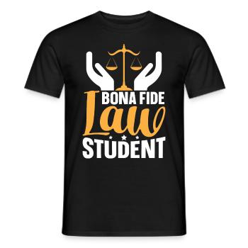 Jurastudium Zukünftiger Jurist - Männer T-Shirt - Schwarz - Vorne - AI Model Male 178 light (178cm)