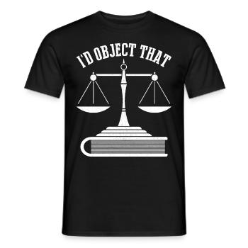 Funny Law Student Law School Future Juris - Men's T-Shirt - black - Front - AI Model Male 178 light (178cm)