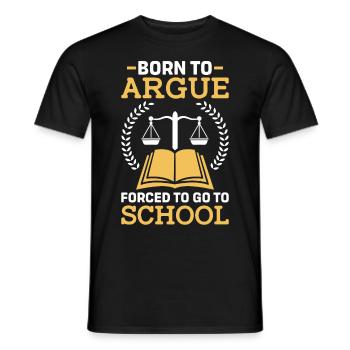 Lustiger Jurastudent - Männer T-Shirt - Schwarz - Vorne - AI Model Male 178 light (178cm)