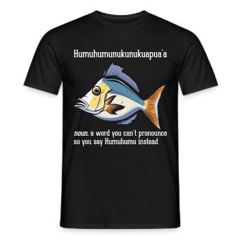Humuhumunukunukuapua'a Reef Hawaiian Triggerfish - Men's T-Shirt - black - Front - AI Model Male 178 light (178cm)