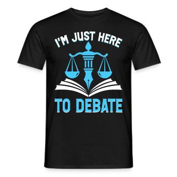 Étudiant en droit Diplôme en droit Futur avocat - T-shirt homme - noir - Devant - AI Model Male 178 light (178cm)