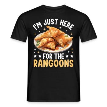 Lustige Krabben-Rangoon Chinesisches Essen - Männer T-Shirt - Schwarz - Vorne - AI Model Male 178 light (178cm)