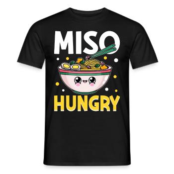 Ramen Soup Japanese Food - Men's T-Shirt - black - Front - AI Model Male 178 light (178cm)