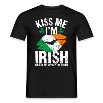 Fête de la Saint-Patrick amusante - T-shirt homme - noir - Devant - AI Model Male 178 light (178cm)