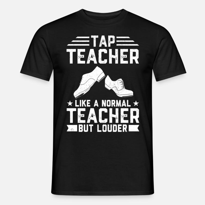 Stepptanz Stepptänzerin - Männer T-Shirt - Schwarz