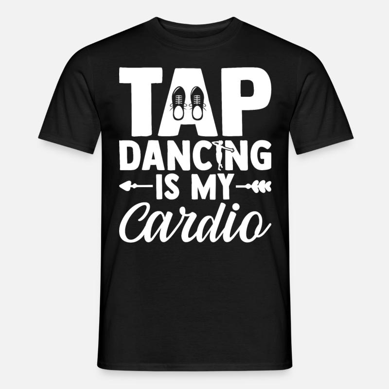 Stepptanz Stepptänzerin - Männer T-Shirt - Schwarz