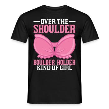 Southern Slang Rock Climbing Girl Country - Men's T-Shirt - black - Front - AI Model Male 178 light (178cm)