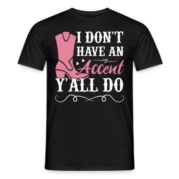 Pays de l’argot du Sud - T-shirt homme - noir - Devant - AI Model Male 178 light (178cm)