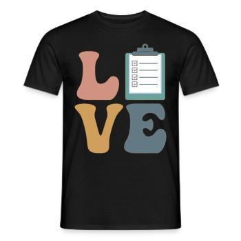 Event Planner Event Planning Event Staff - Men's T-Shirt - black - Front - AI Model Male 178 light (178cm)