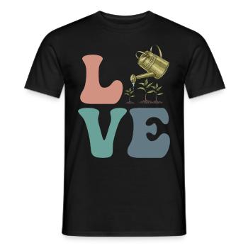 Gardening, Gardener, Plant Lover - Men's T-Shirt - black - Front - AI Model Male 178 light (178cm)