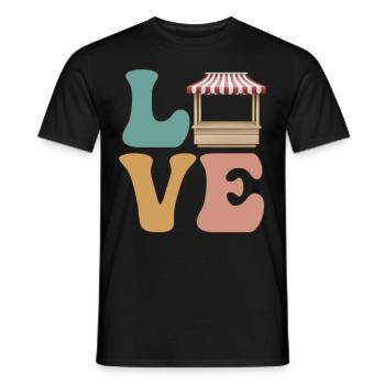 Flohmarkt Garagenverkauf Thrifting - Männer T-Shirt - Schwarz - Vorne - AI Model Male 178 light (178cm)
