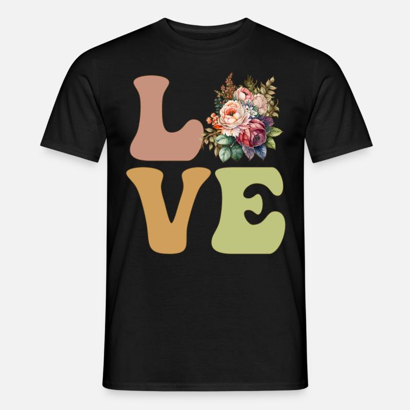 Florist Blume Blumengärtner - Männer T-Shirt - Schwarz