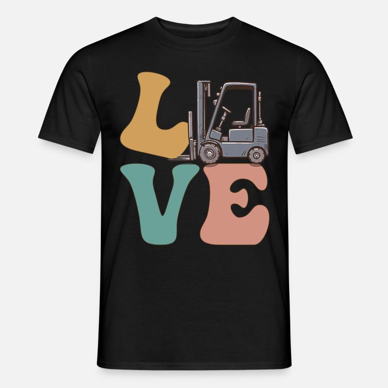 Gabelstaplerfahrer Gabelstaplerfahrer - Männer T-Shirt - Schwarz