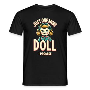 Doll Lovers Collectors of Antique Porcelain - Men's T-Shirt - black - Front - AI Model Male 178 light (178cm)