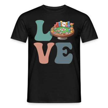 Joueurs de jeux de casino - T-shirt homme - noir - Devant - AI Model Male 178 light (178cm)