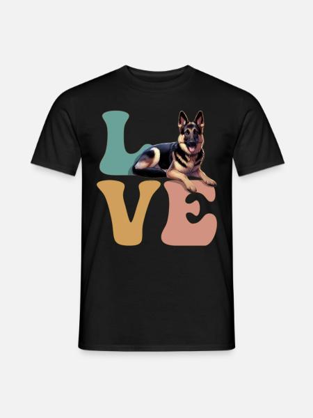German Shepherd Lover - Men's T-Shirt - black