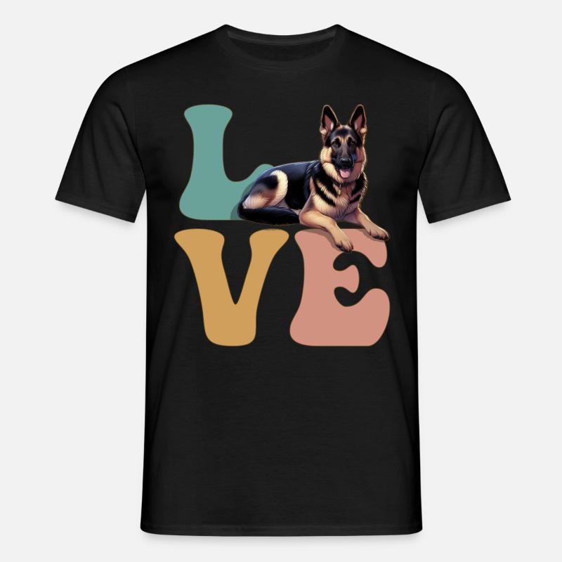 German Shepherd Lover - Men's T-Shirt - black