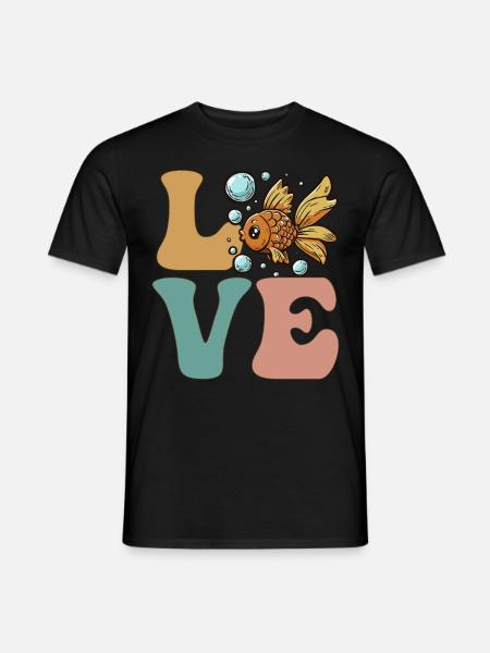 Goldfish Fish Lover Goldfish - Men's T-Shirt - black