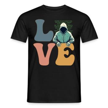 Hacker Hacking Cybersicherheit Anonym - Männer T-Shirt - Schwarz - Vorne - AI Model Male 178 light (178cm)
