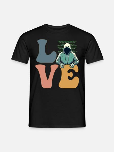 Hacker Hacking Cybersecurity Anonymous - Men's T-Shirt - black