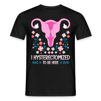 Endometriosis Women's Health Gynecological - Men's T-Shirt - black - Front - AI Model Male 178 light (178cm)