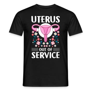Chirurgie gynécologique Endométriose - T-shirt homme - noir - Devant - AI Model Male 178 light (178cm)