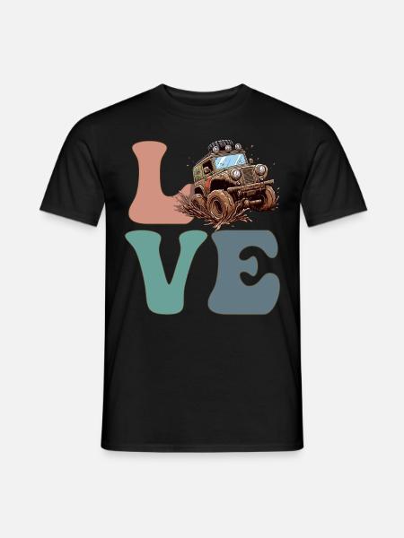 Mud Bogging Mudding Mud Racing - Men's T-Shirt - black