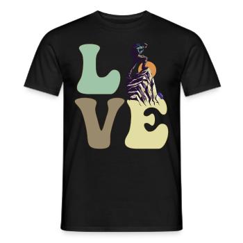 Alpinisme Alpinisme Randonnée - T-shirt homme - noir - Devant - AI Model Male 178 light (178cm)
