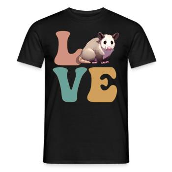 Opossum Opossum - Männer T-Shirt - Schwarz - Vorne - AI Model Male 178 light (178cm)