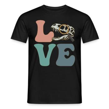 Paléontologue Paléontologie Fossile Dinosaure - T-shirt homme - noir - Devant - AI Model Male 178 light (178cm)