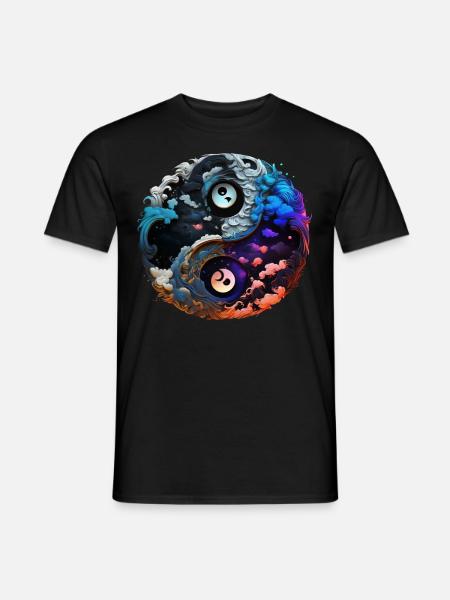 Yin Yang - Männer T-Shirt - Schwarz