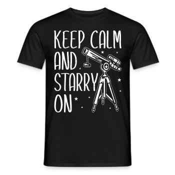 Stargazing Stargazing Exploration - Men's T-Shirt - black - Front - AI Model Male 178 light (178cm)
