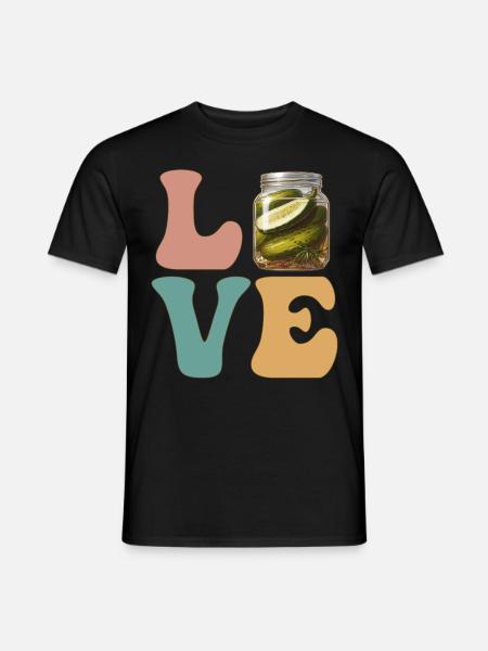 Pickle Cucumber Dill - Men's T-Shirt - black