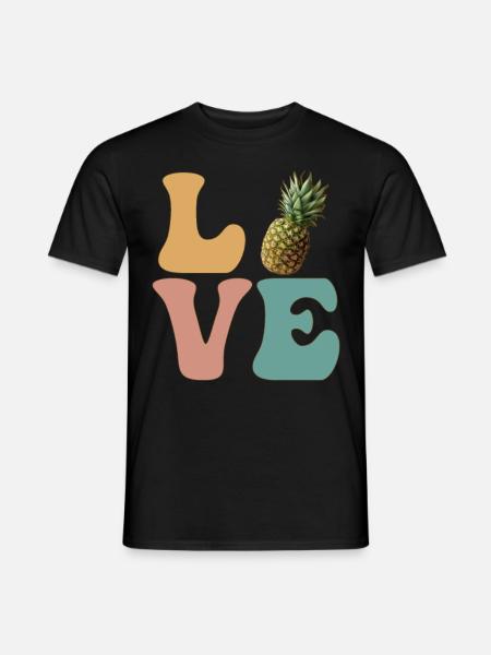 Pineapple Hawaiian Hawaiian - Men's T-Shirt - black