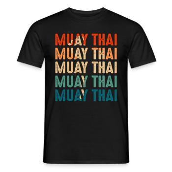Muay Thaï - T-shirt homme - noir - Devant - AI Model Male 178 light (178cm)