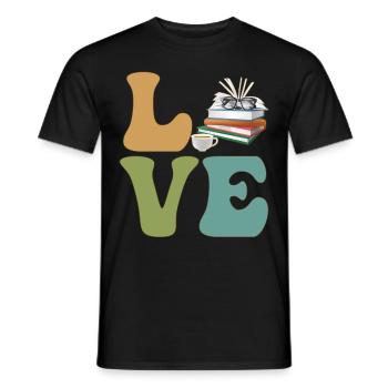Lecteurs Rat de bibliothèque Rat de bibliothèque Rat de bibliothèque - T-shirt homme - noir - Devant - AI Model Male 178 light (178cm)